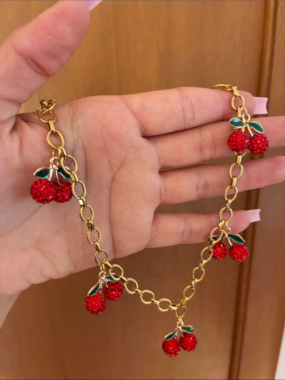 Cherry Charm Chain - Picture 2 of 2